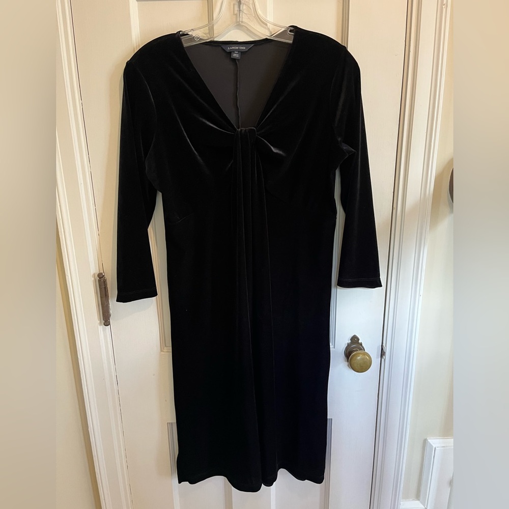 Lands End Women's Petite velvet dress